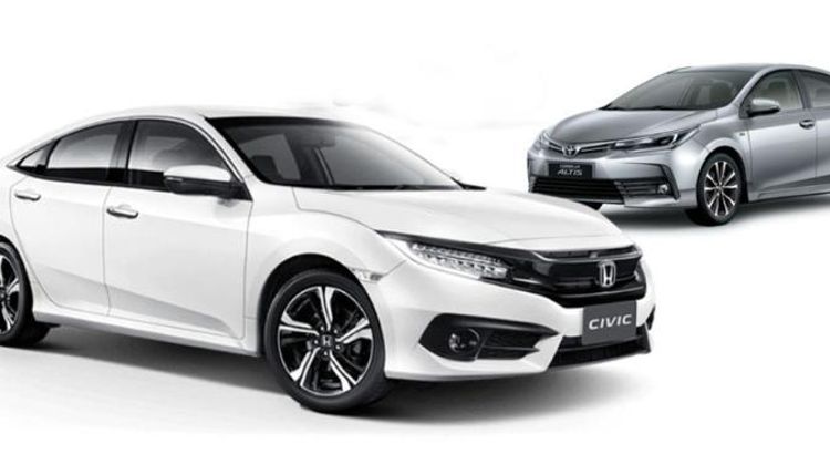 Komparasi Sedan Jepang Setengah Miliar Rupiah, Mana Lebih Keren antara Honda Civic 2021 vs Toyota Corolla Altis 2021?