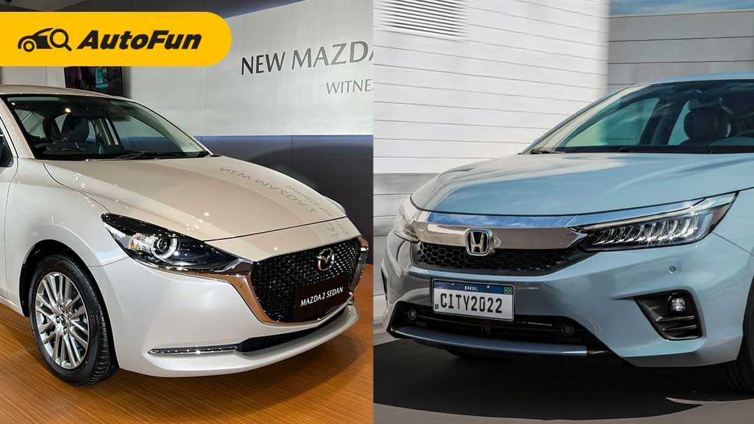  27 millones de rupias más caro, ¿Honda City gana un propietario en comparación con el Mazda 2 Sedan 2022?  |  AutoFun