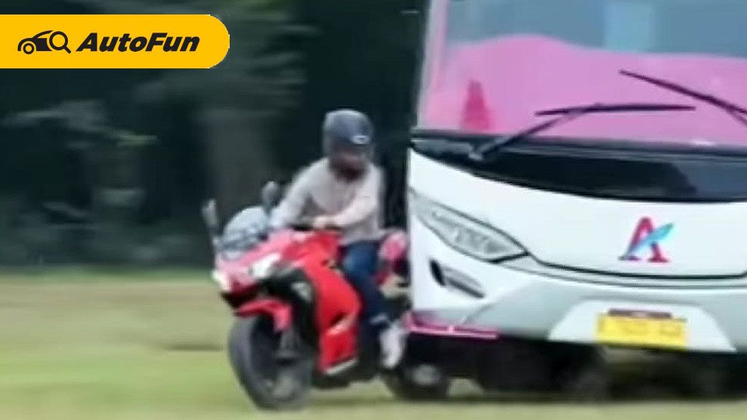 Viral Kawasaki Ninja 250 Dilindas Bus Untuk Adegan Sinetron, Begini Tanggapan Kawasaki Indonesia 01