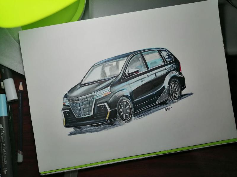 Sketsa Mobil Top Gear Keajaiban membuat sketsa Toyota 